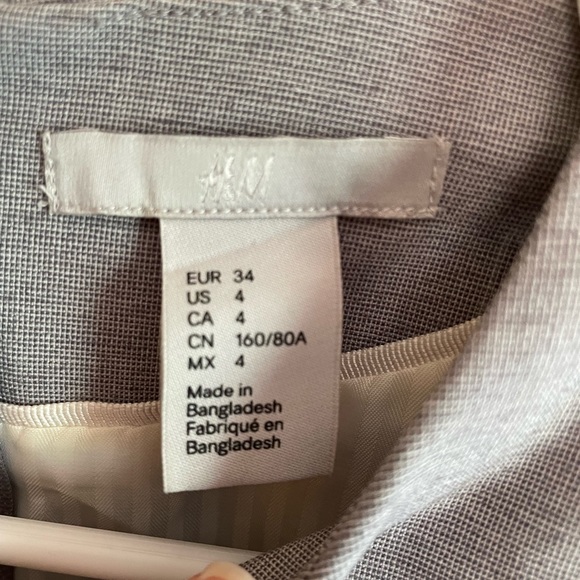 Grey/black asymmetrical business casual dress - Picture 3 of 3